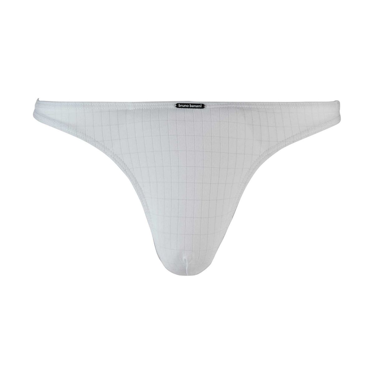 Herren Weiß Karierter String Tanga