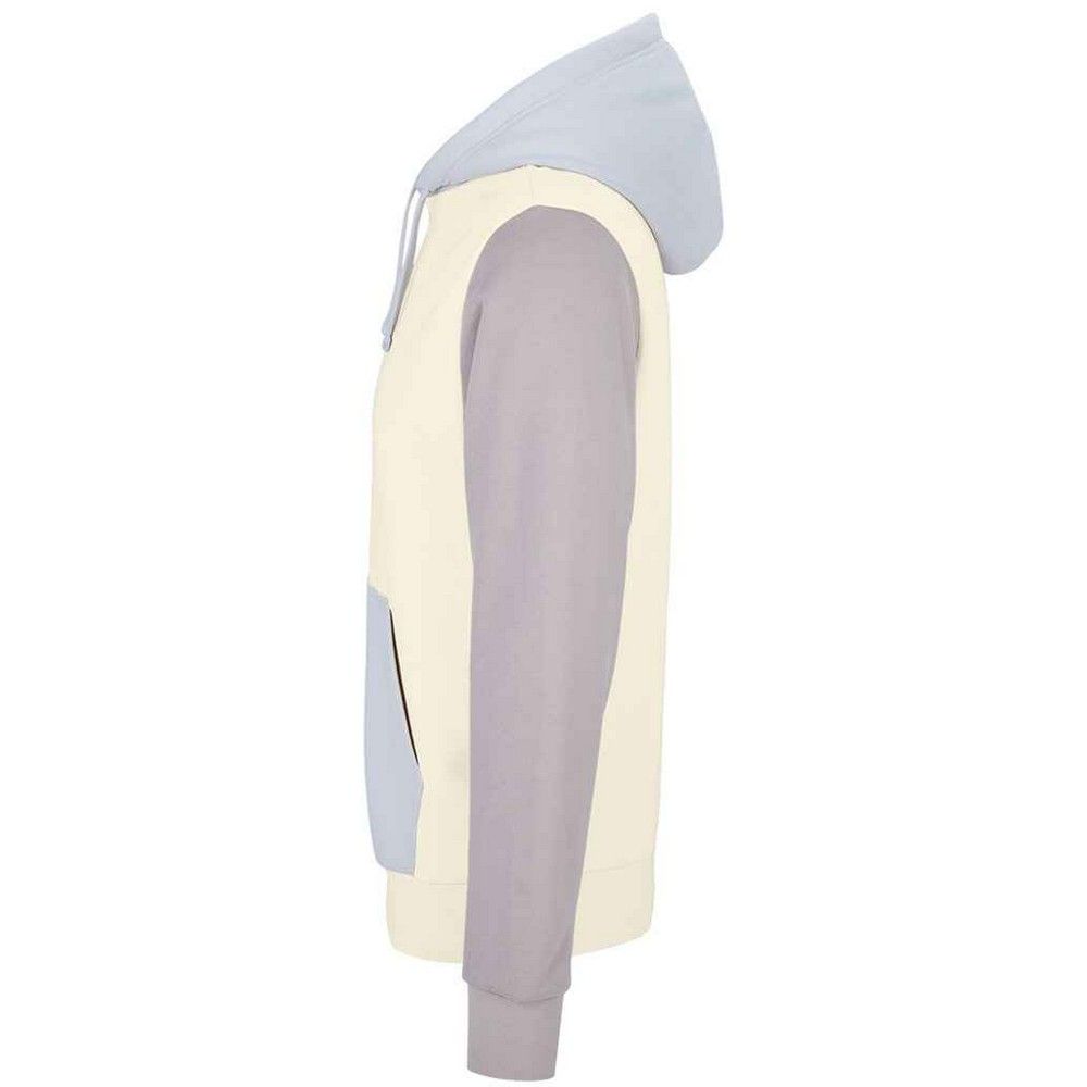 Bio-Baumwoll-Hoodie mit Kontrast-Einsätzen