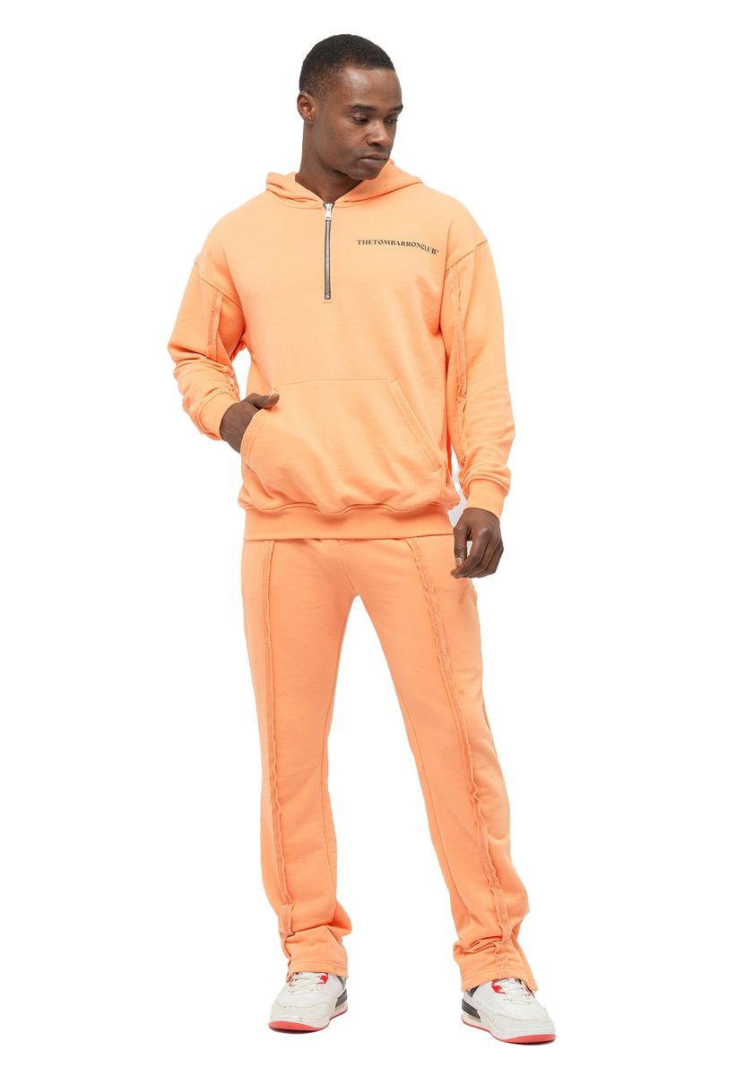 Herren Trainingsanzug Set mit Viertelreißverschluss, Oversize