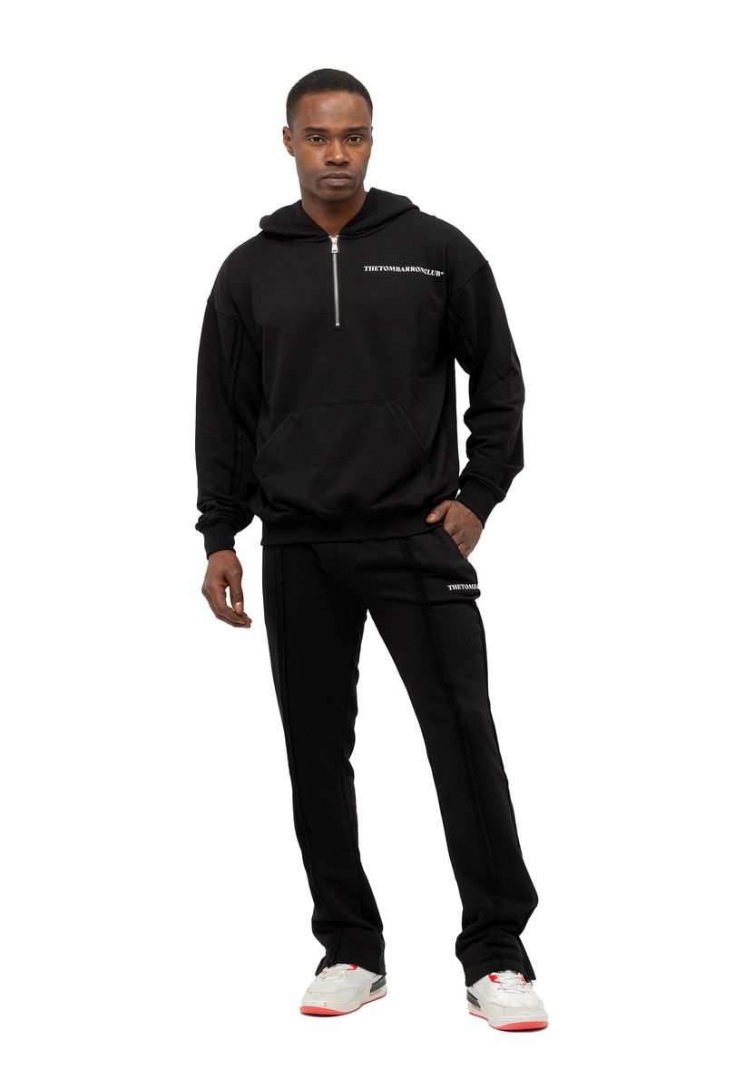 Herren Trainingsanzug Set mit Viertelreißverschluss, Oversize