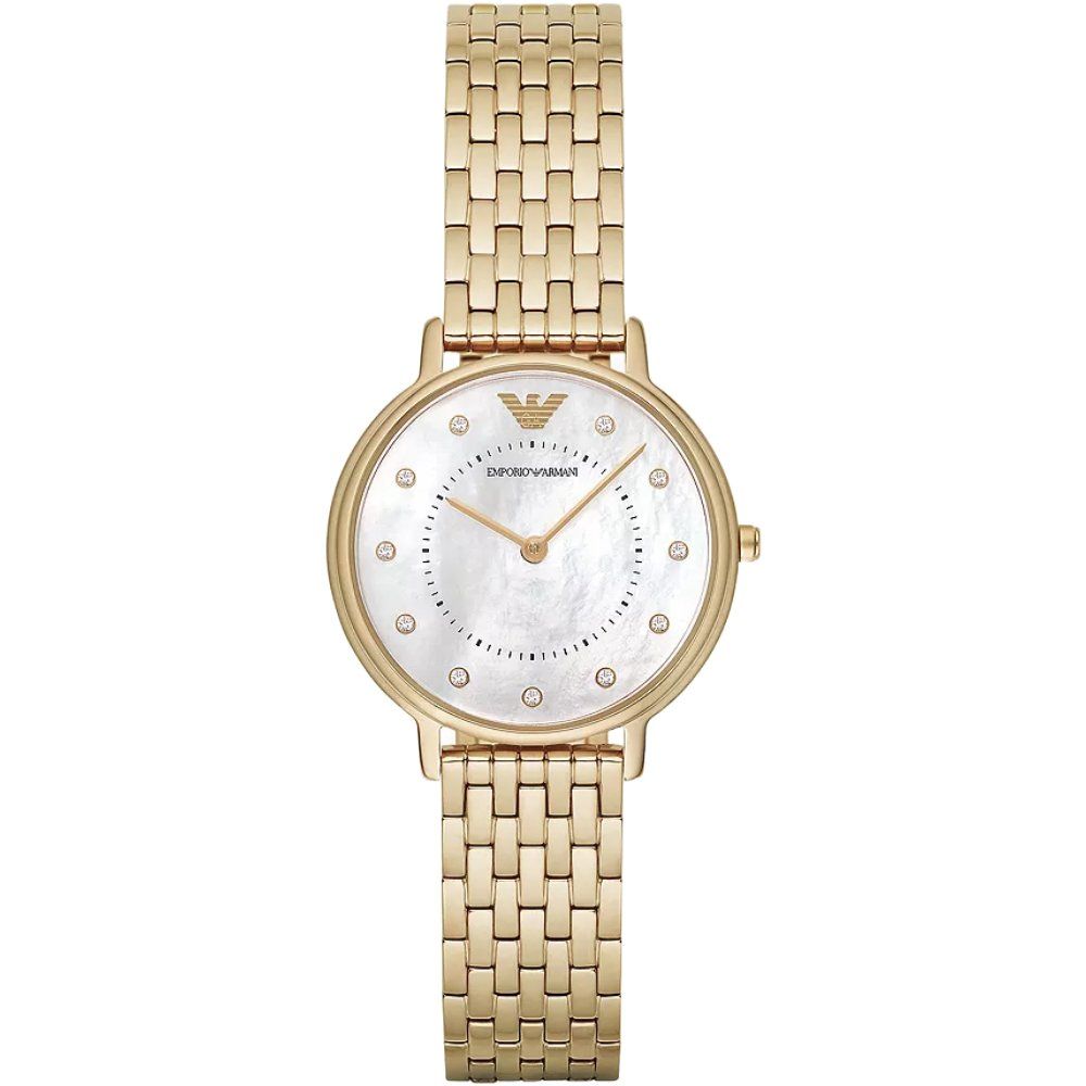 Emporio Armani AR11007 Zwei-Zeiger-Gold-Ton Damenuhr