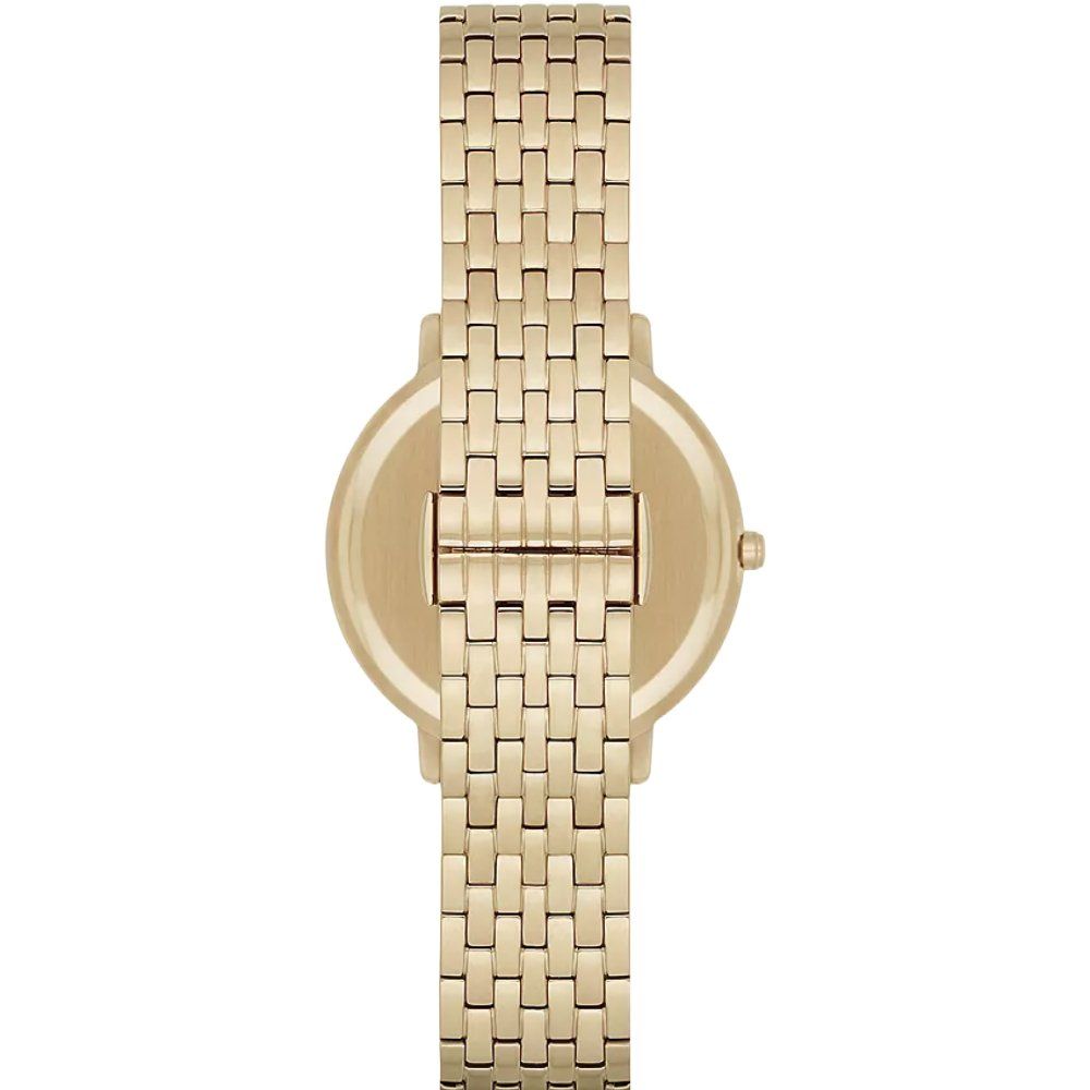 Elegante Zwei-Zeiger-Perlmutt-Uhr