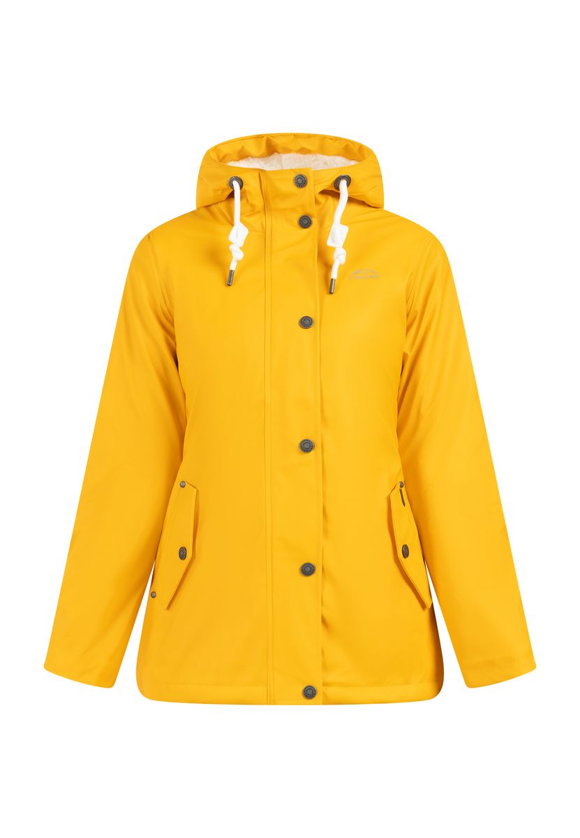Outdoor-Regenjacke mit weichem Teddyfutter