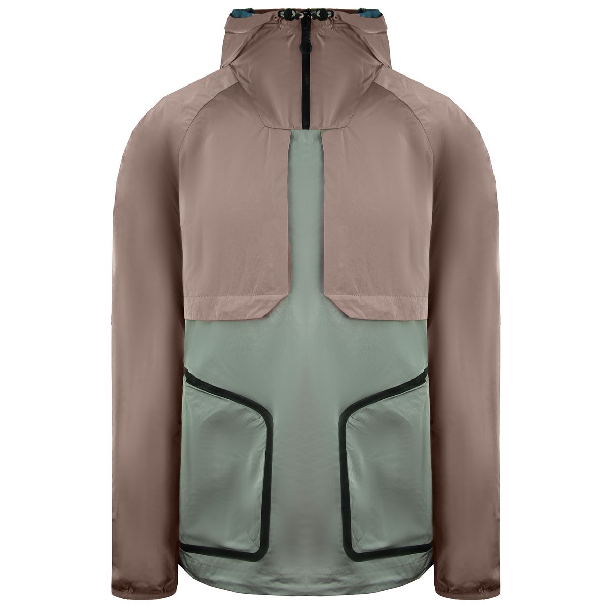 Herren Leichte Colorblock Anorak Jacke