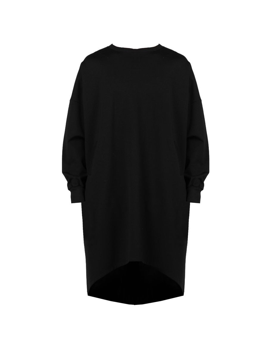 Übergroßes Langarm-Sweatshirt-Kleid