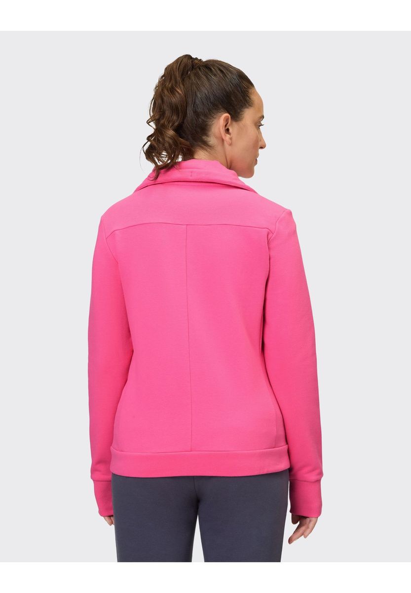 Sweatjacke mit Stehkragen und Reißverschluss