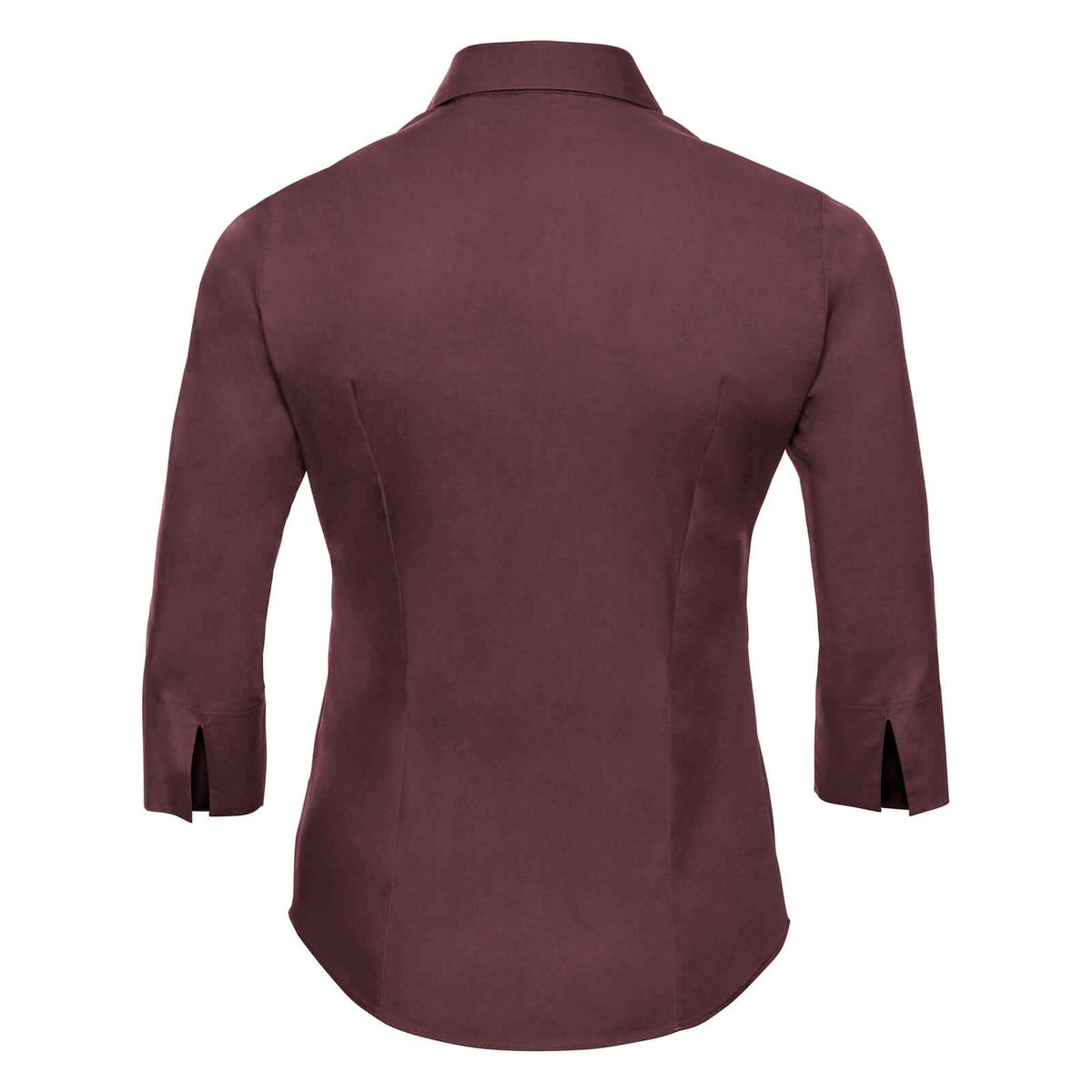 Klassische Popeline-Bluse mit 3/4-Arm