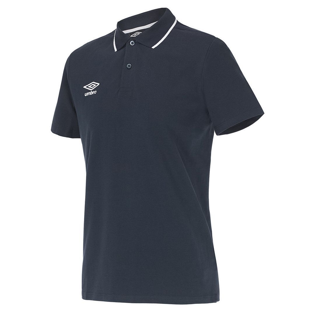 Herren Marineblaues Piqué-Poloshirt