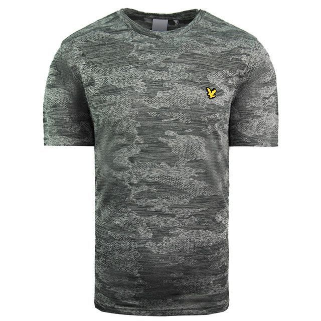 T-Shirt mit Camouflage-Print und kurzen Ärmeln