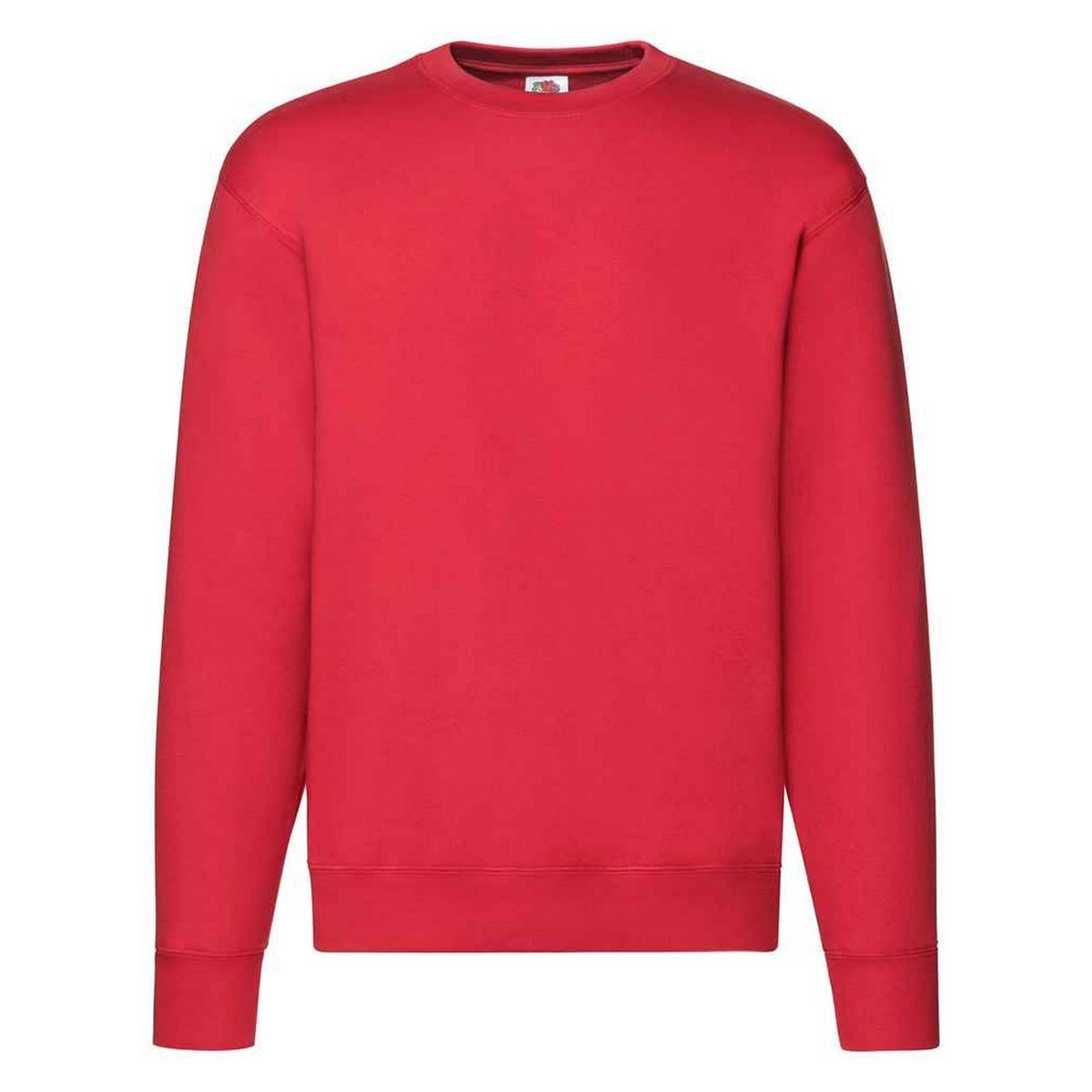 Rotes Langarm-Sweatshirt mit Rundhalsausschnitt