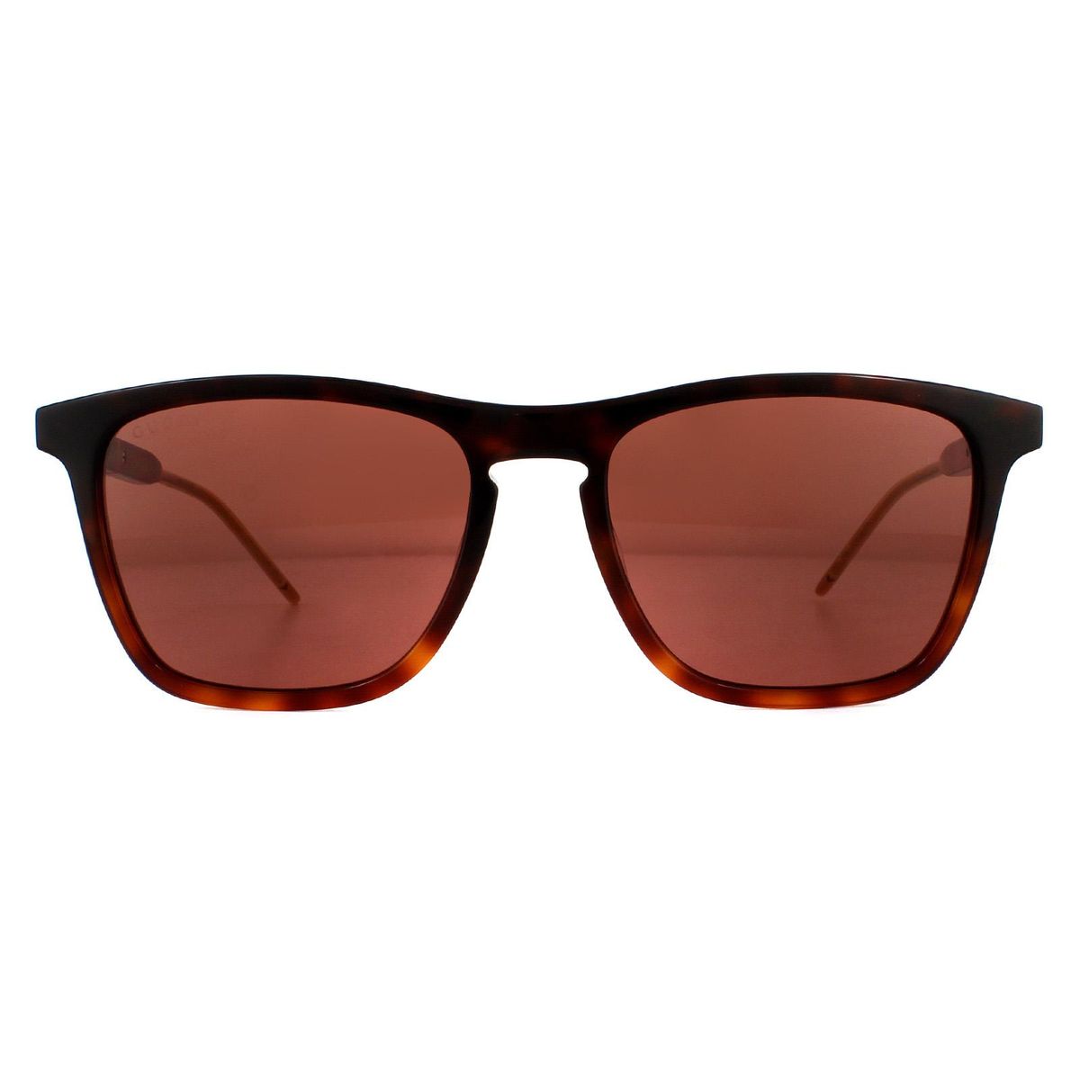 Quadratische Havanna Sonnenbrille Braun Unisex