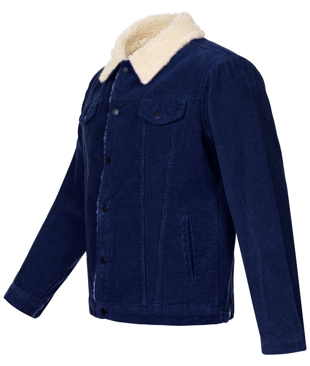 Cordjacke mit Teddyfell-Futter