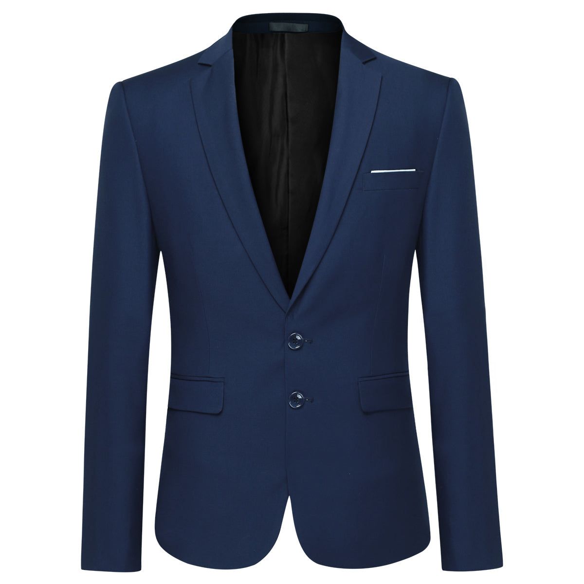 Klassischer marineblauer Zwei-Knopf-Blazer