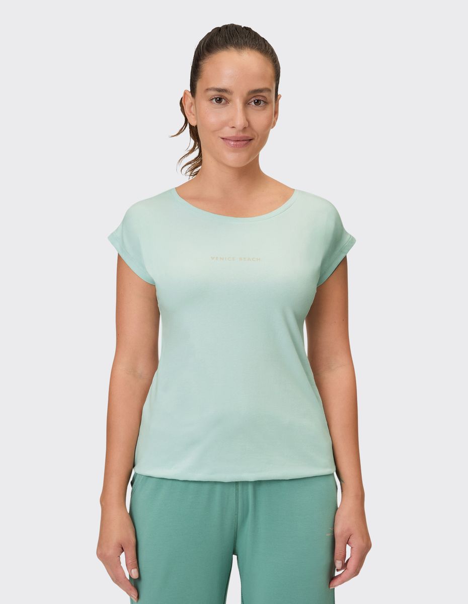 Türkisfarbenes Active T-Shirt Venice Beach Print