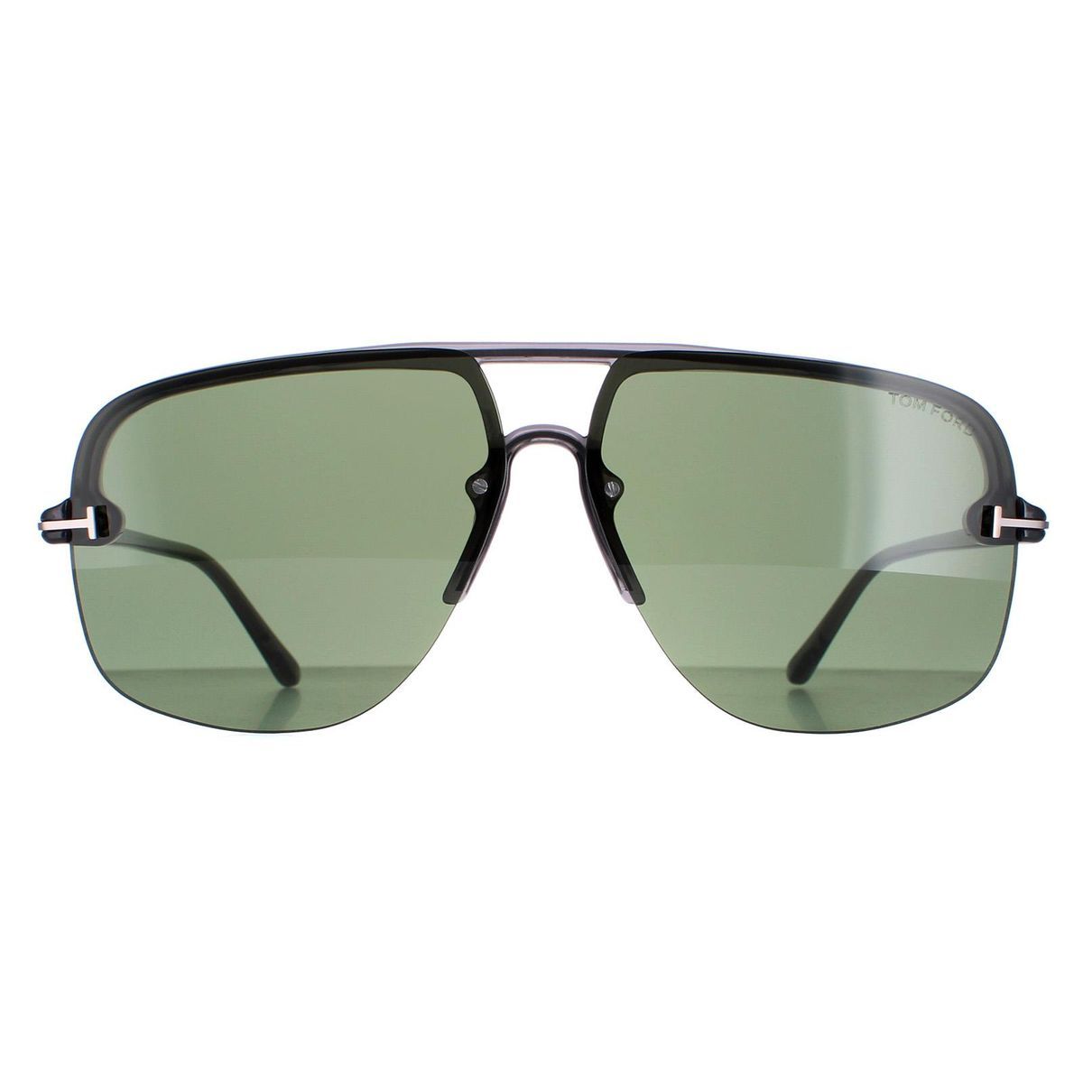Aviator Sonnenbrille mit grünen Gläsern