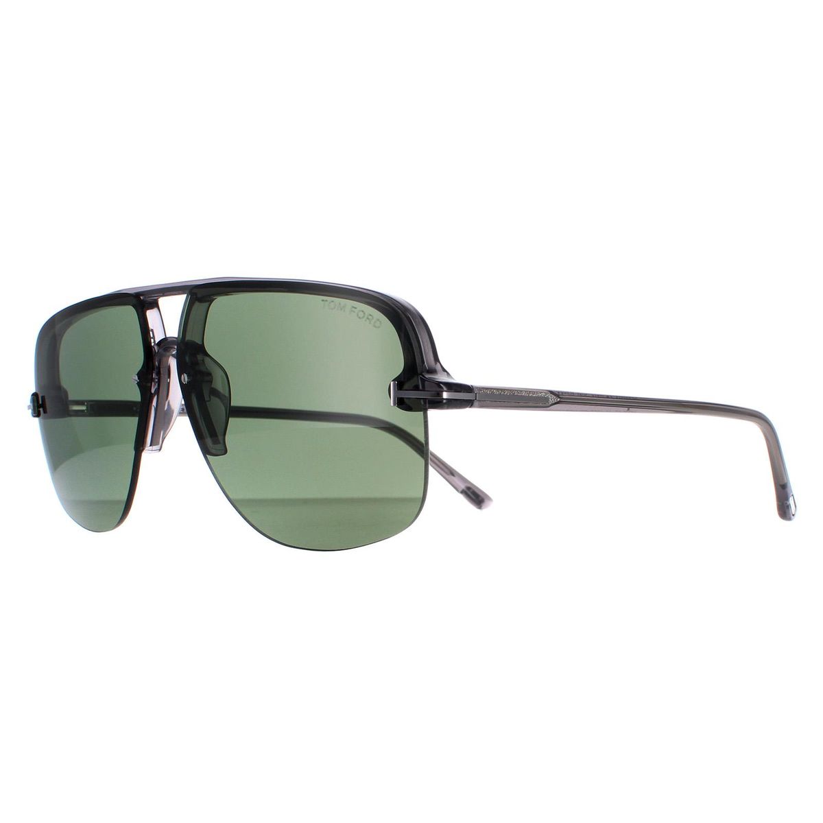 Schlanke Geometrische Doppelsteg-Aviatorbrille