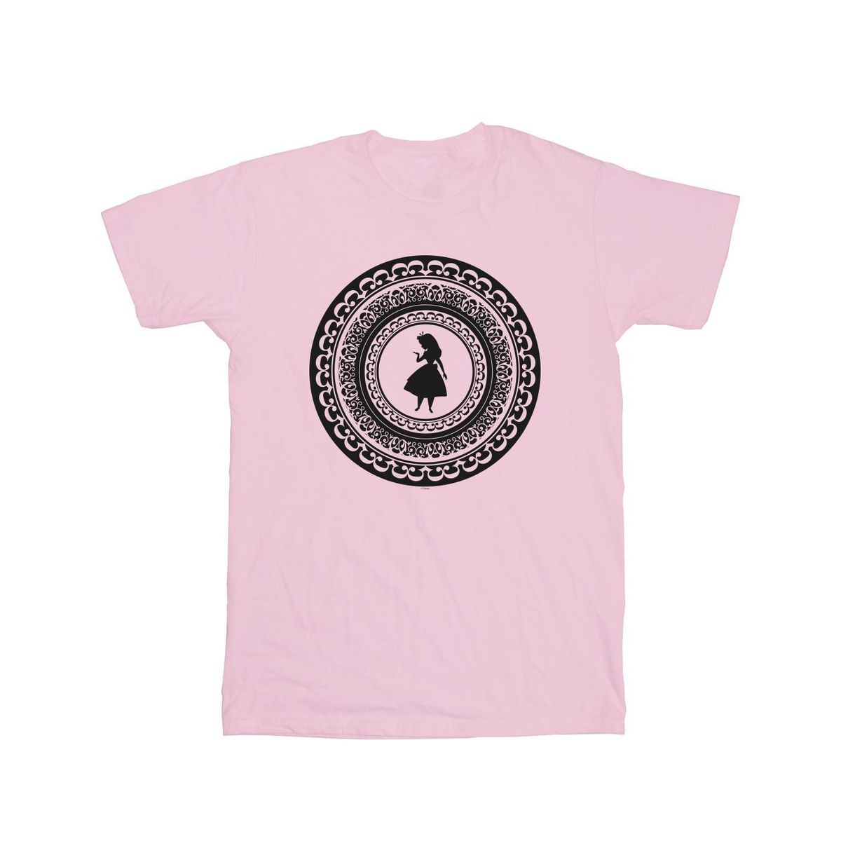 Disney - "Alice In Wonderland Circle" T-Shirt für Herren (Babyrosa)