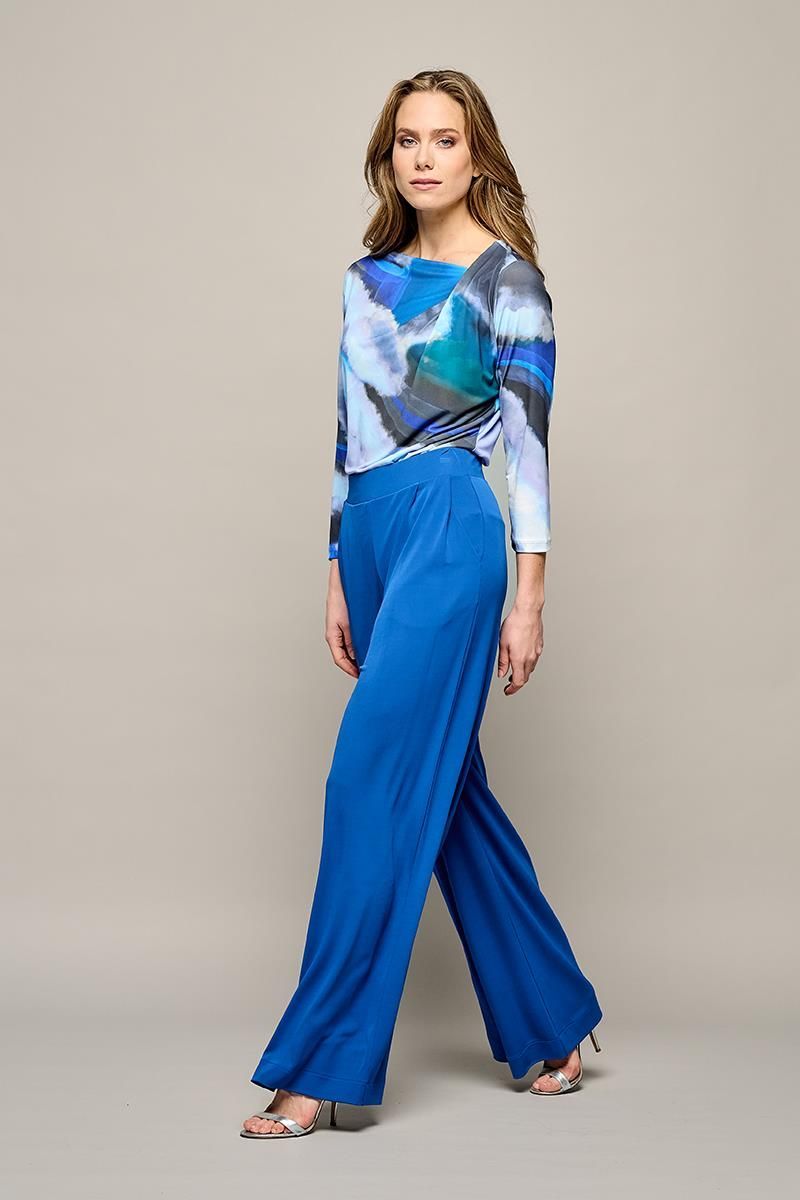Ivy Palazzo-Hose Kobalt