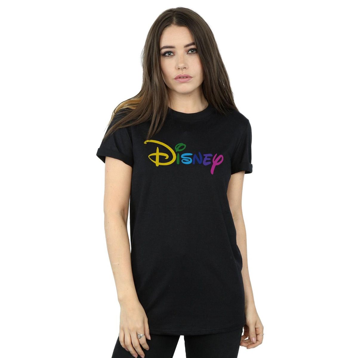 Farbenfroher Logo-Schriftzug im Boyfriend-Stil