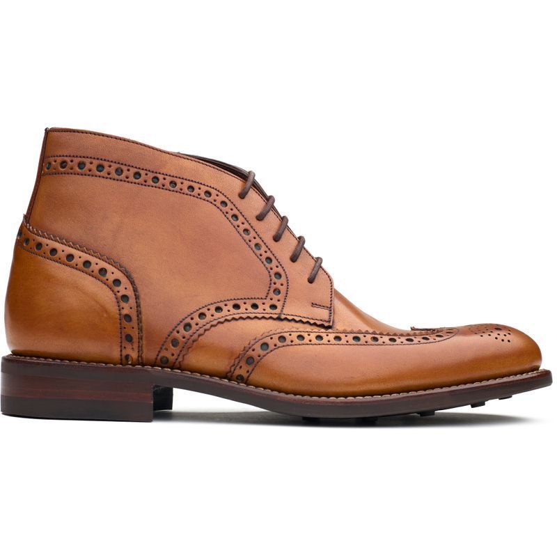 Leder Brogue Schnürstiefelette