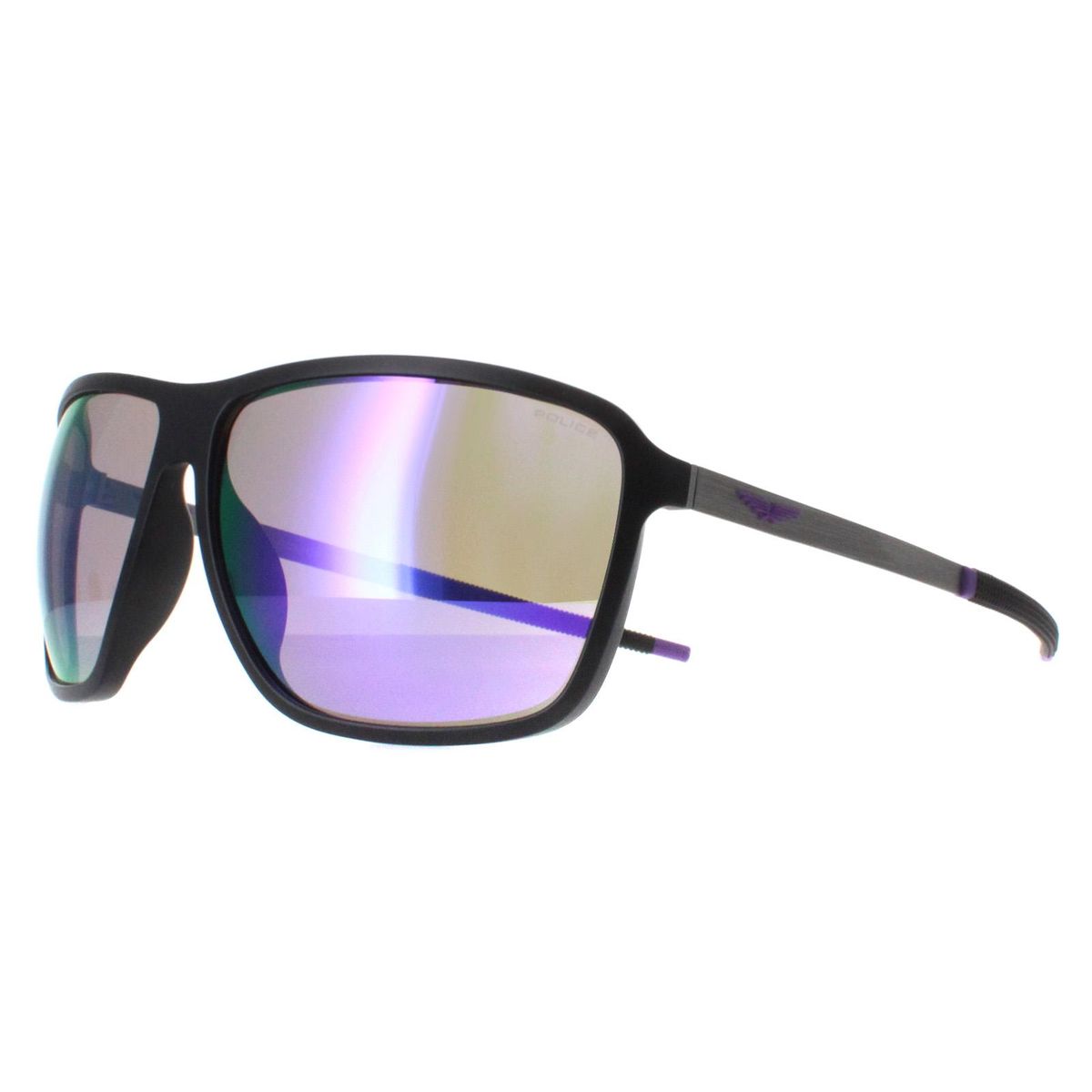 Moderne quadratische verspiegelte Sonnenbrille