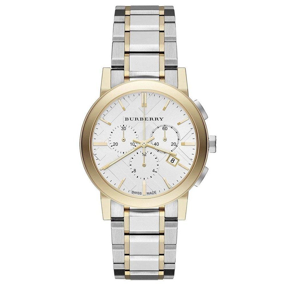 Zweifarbige Chronograph Unisex-Uhr