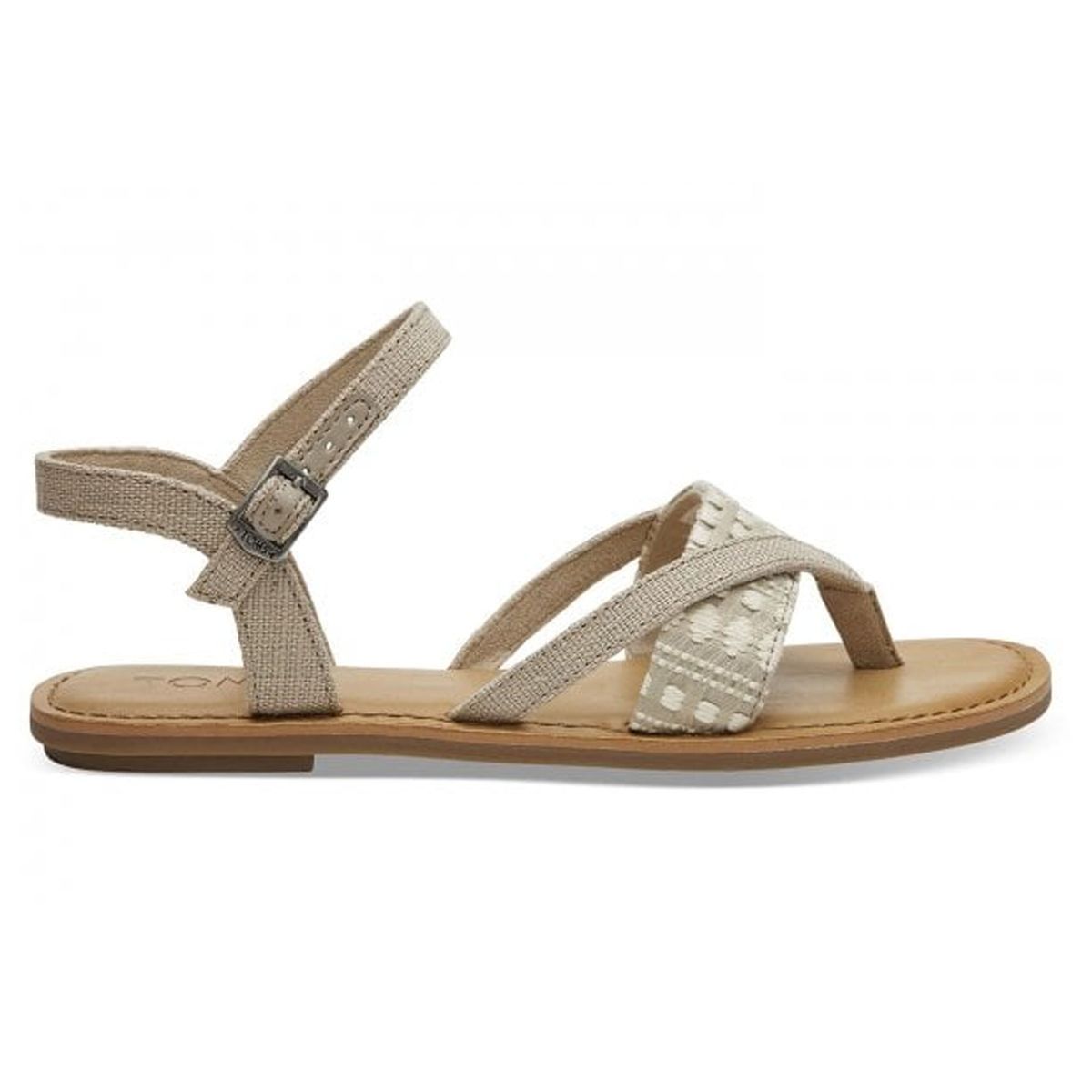 Bohemian Riemchen-Sandaletten mit Kreuzmuster