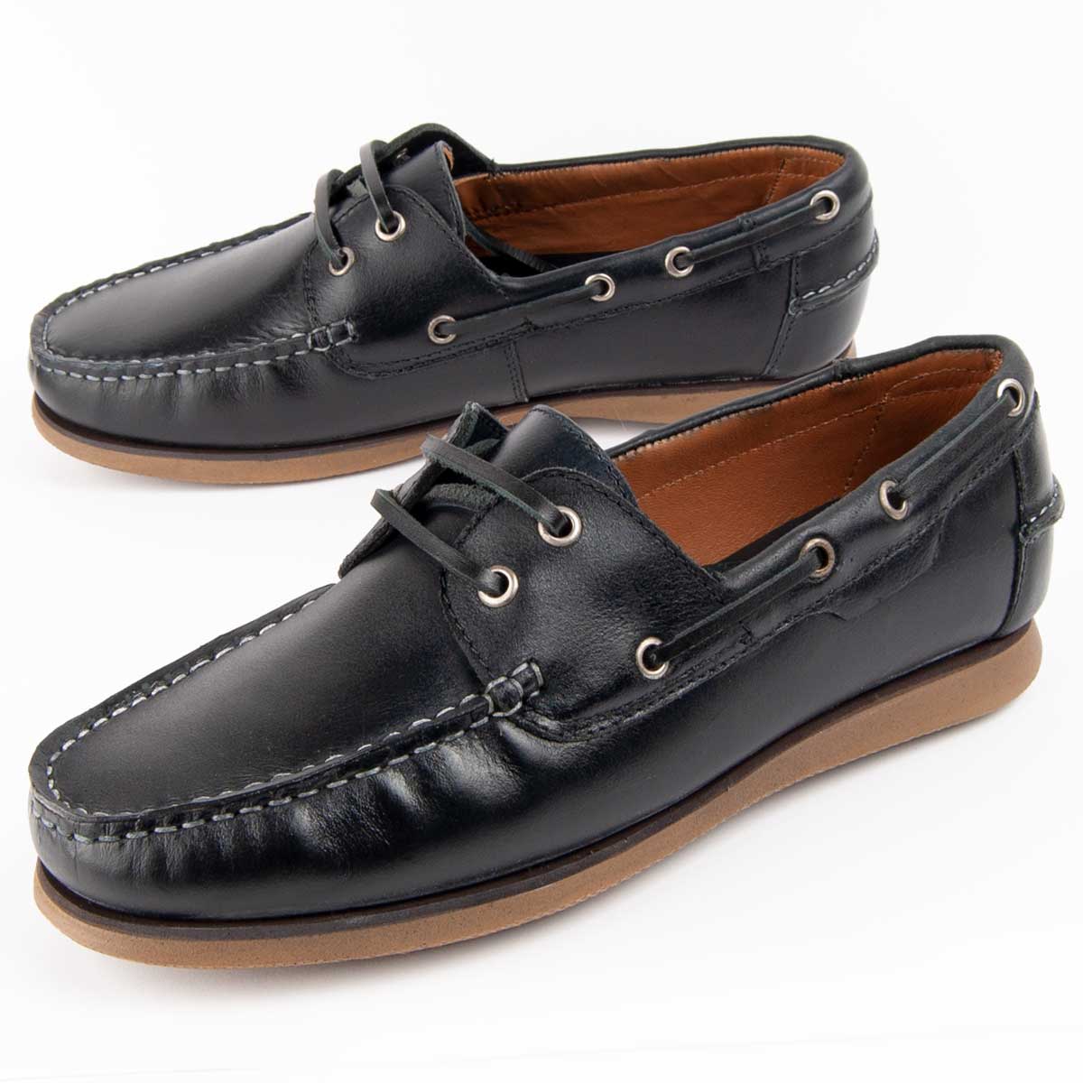 Herren Leder Bootsschuhe Puranautic7