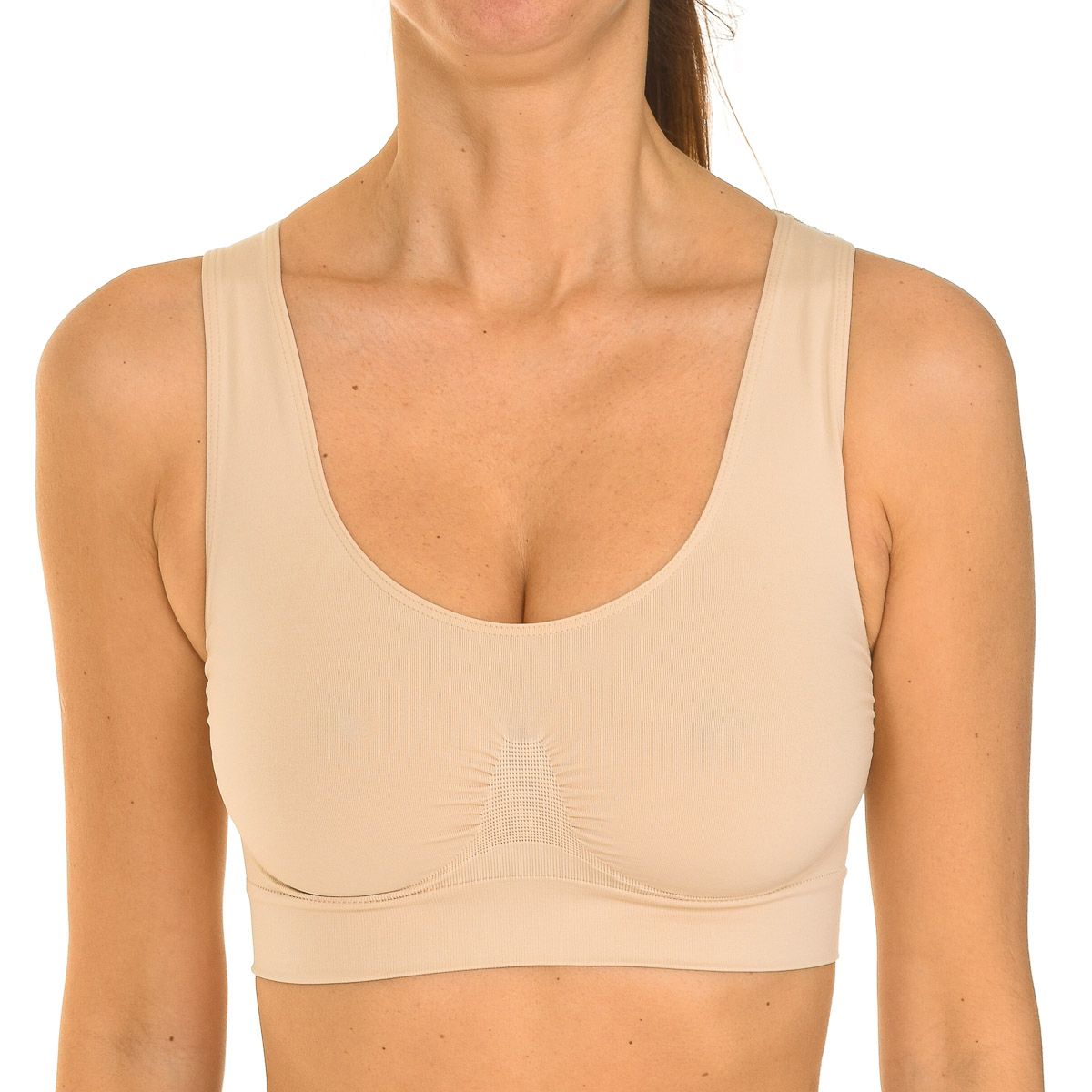 Nahtloser, bequemer Racerback-Sport-BH