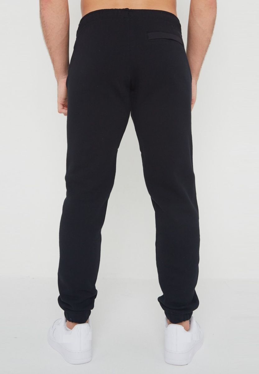 Fleece-Jogger mit Logo-Stickerei