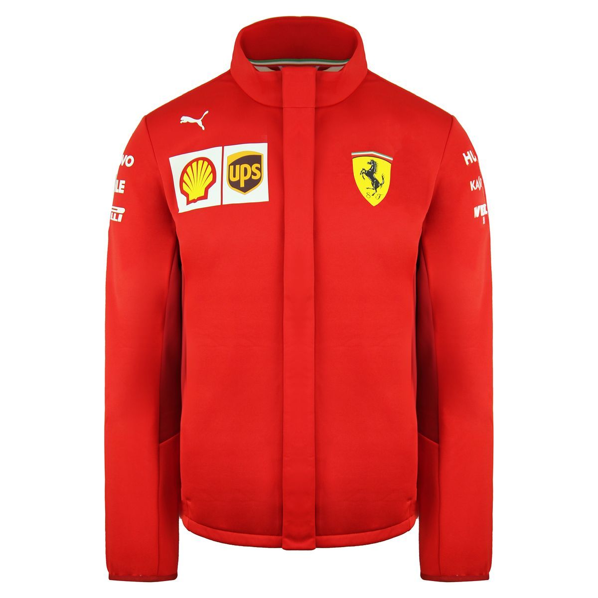 Rote Ferrari Racing Softshell Jacke