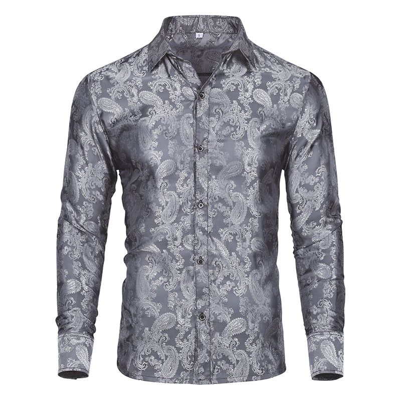 Herren Hemd mit Paisley-Muster, Slim Fit