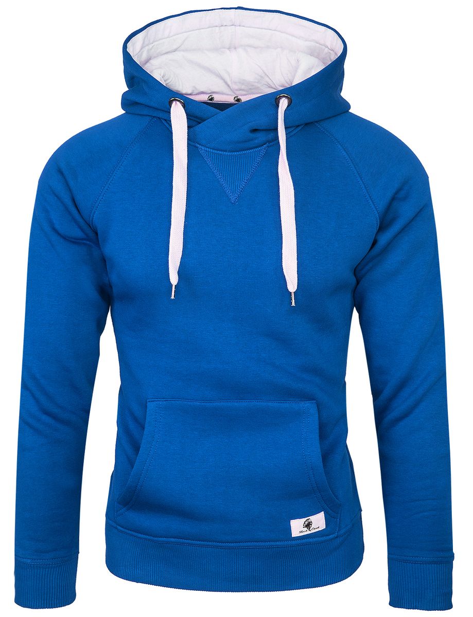Zweifarbiger Kapuzenpullover mit Reißverschluss