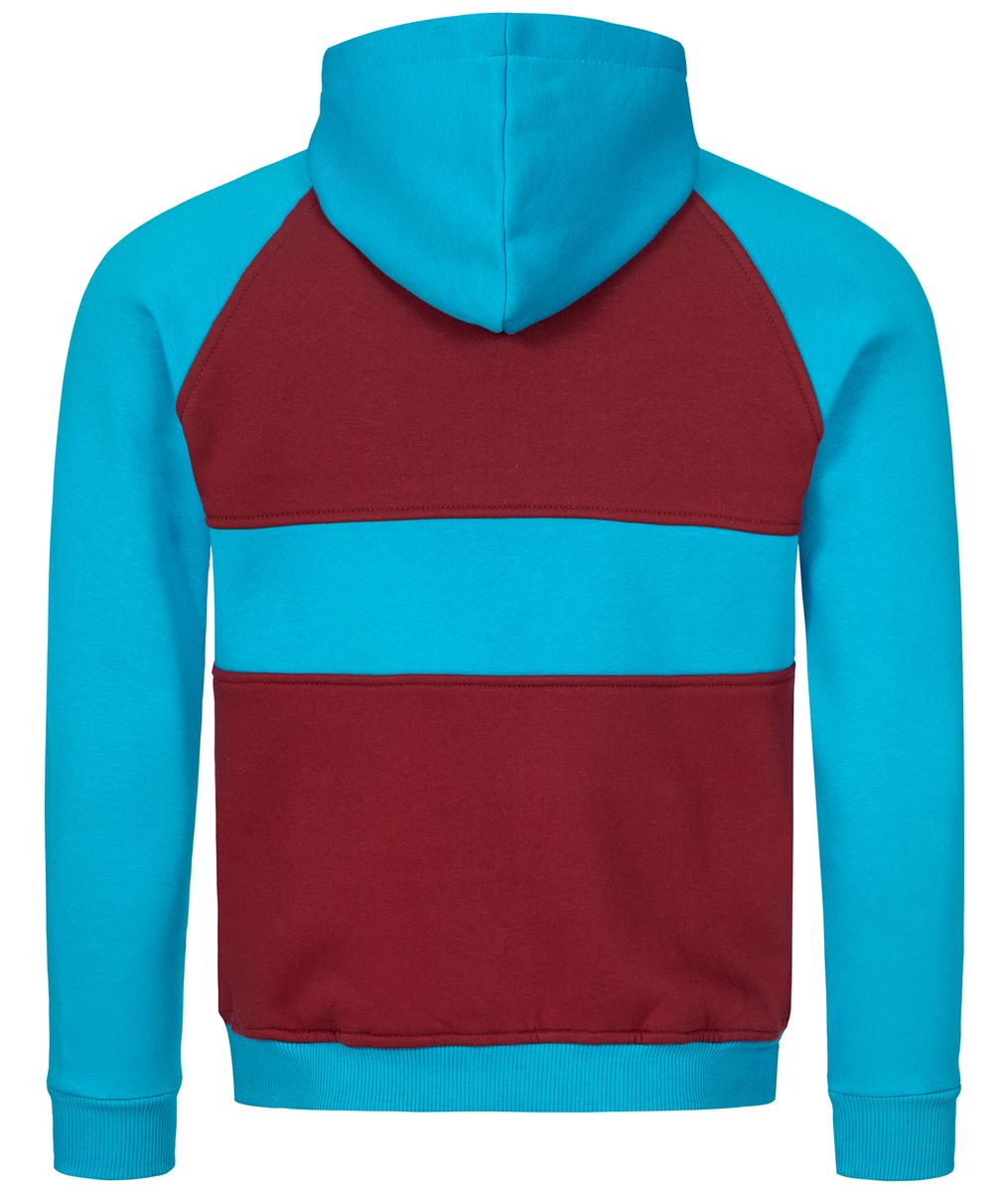 Kapuzen-Sweatjacke mit Color-Blocking