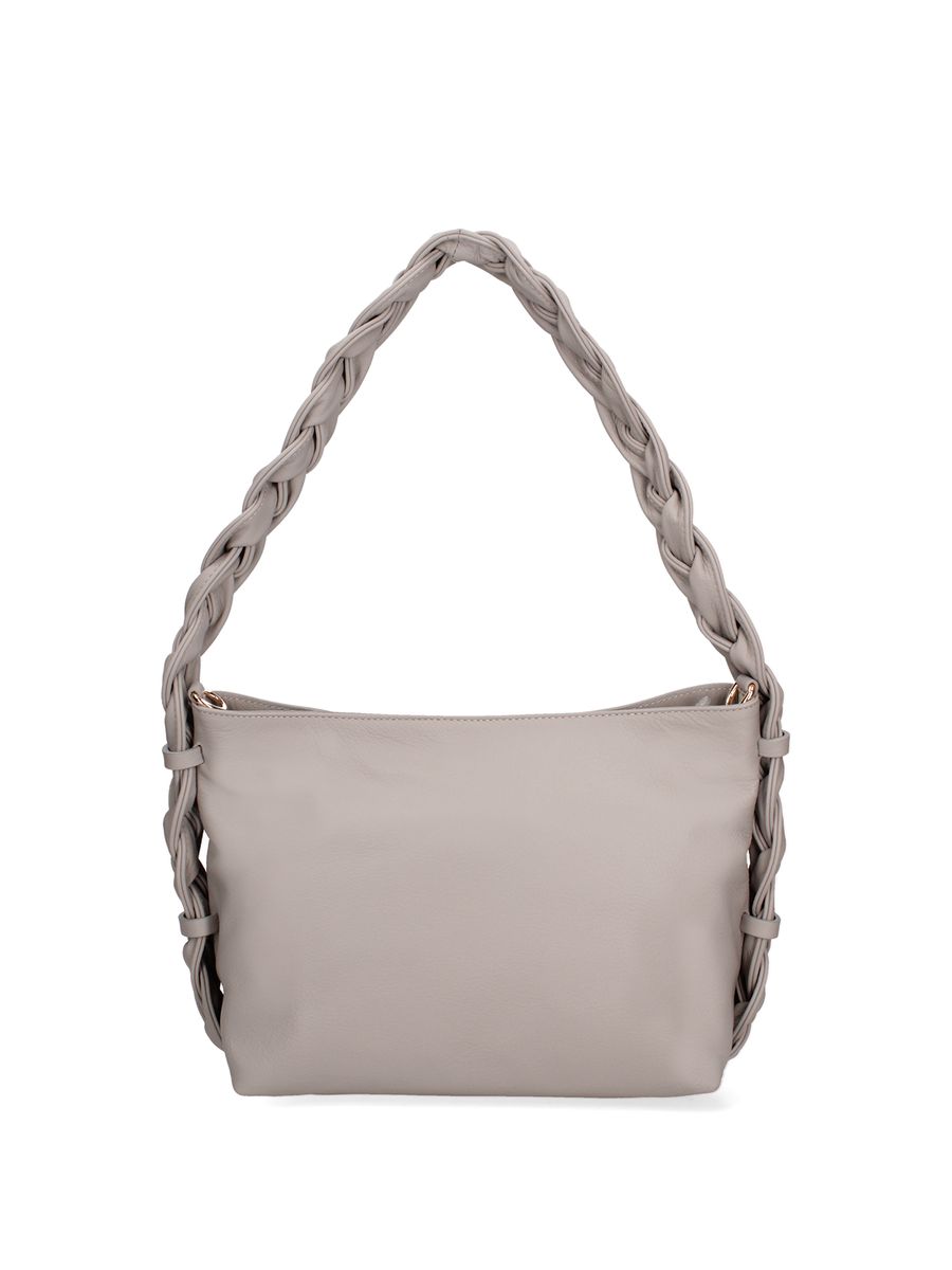 Ledertasche mit geflochtenem Griff