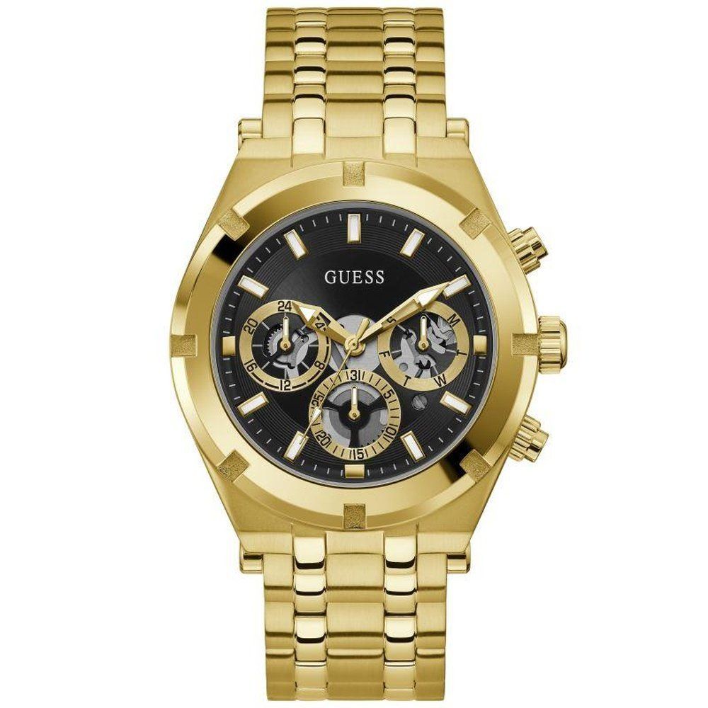 Herrenuhr Goldton Multifunktions Chronograph