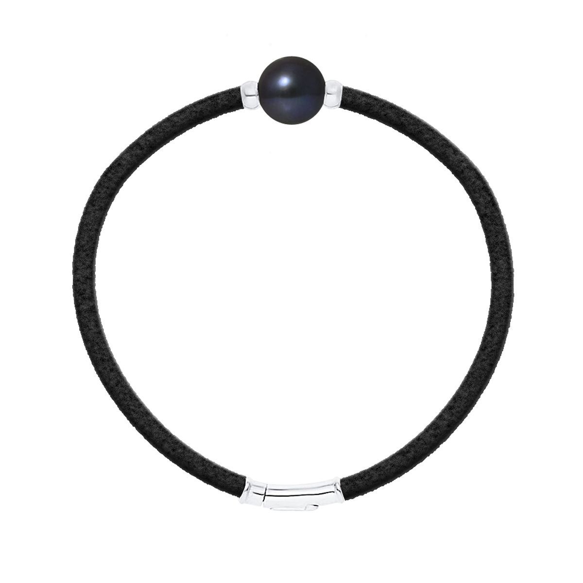 Schwarzes Perlenarmband