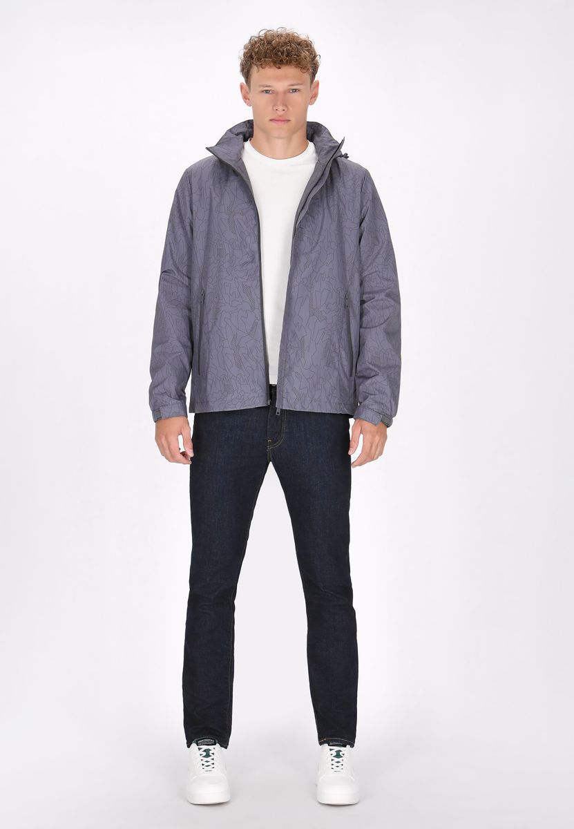 Bomberjacke mit abstraktem Print