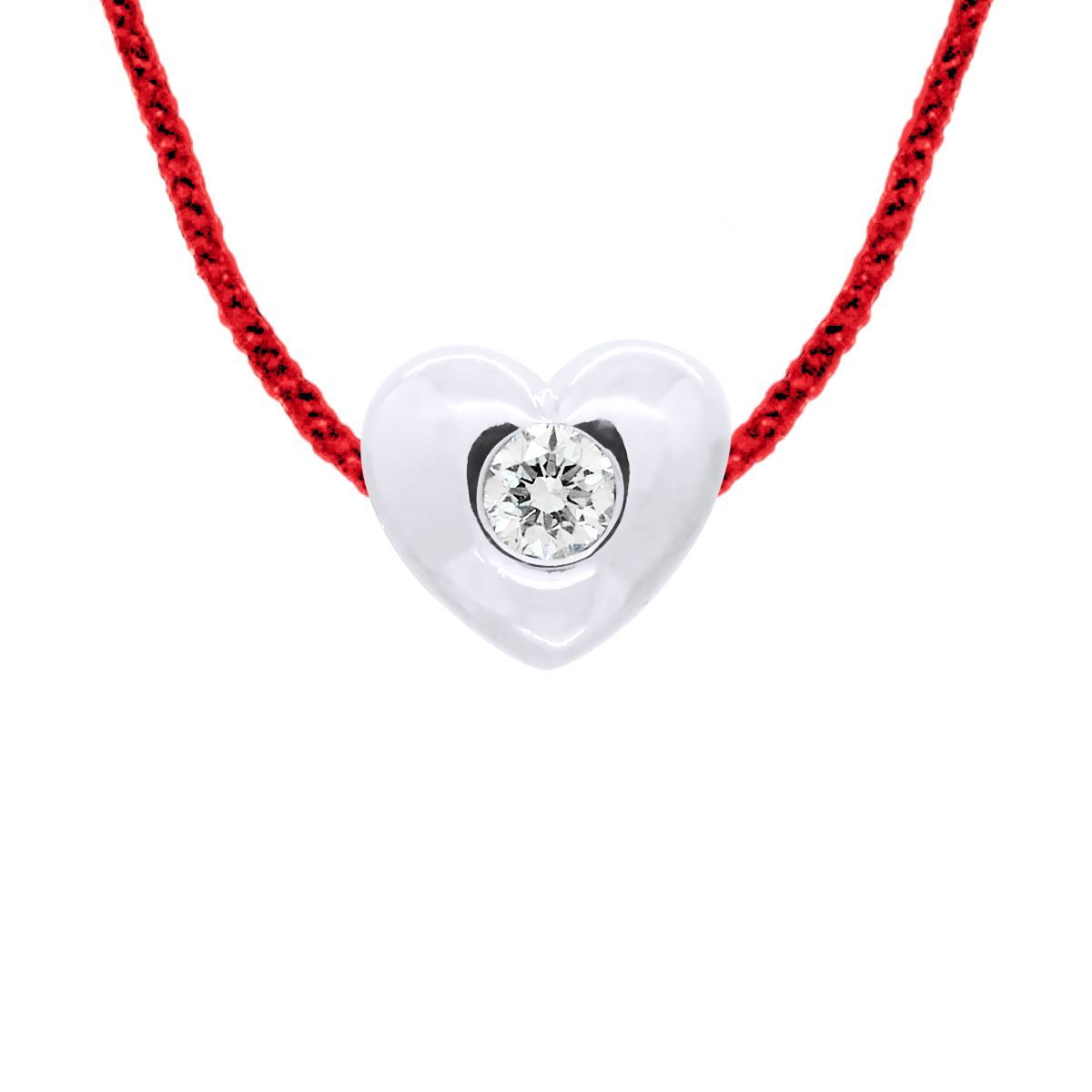 Herzkette mit Diamantanhänger