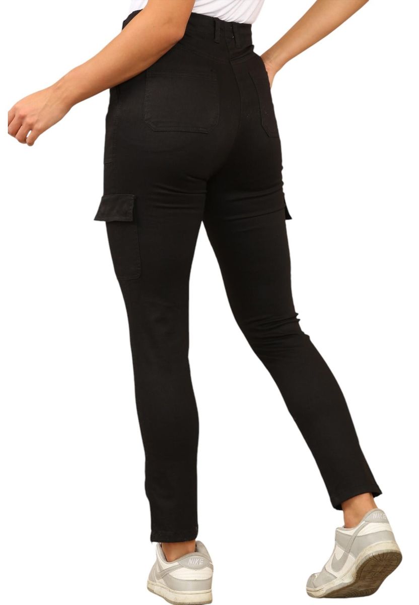 Cargo-Chino mit hoher Taille