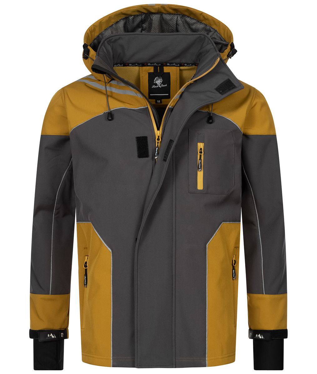 Funktionale Softshelljacke mit Kapuze