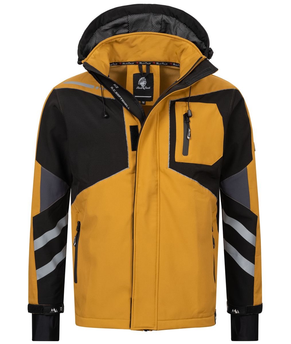 Funktionale Softshelljacke mit Kapuze