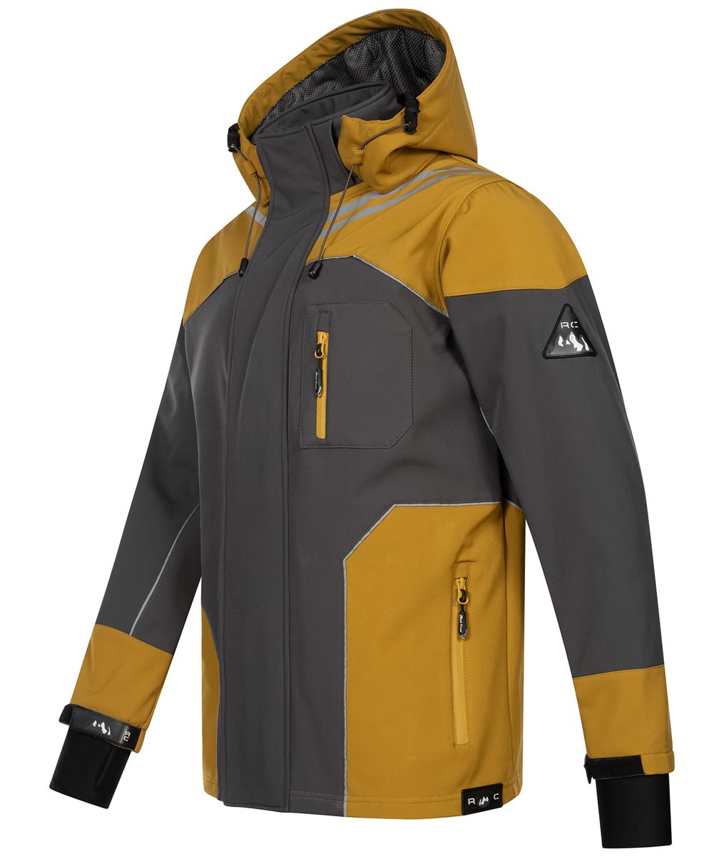 Funktionale Softshelljacke mit Kapuze