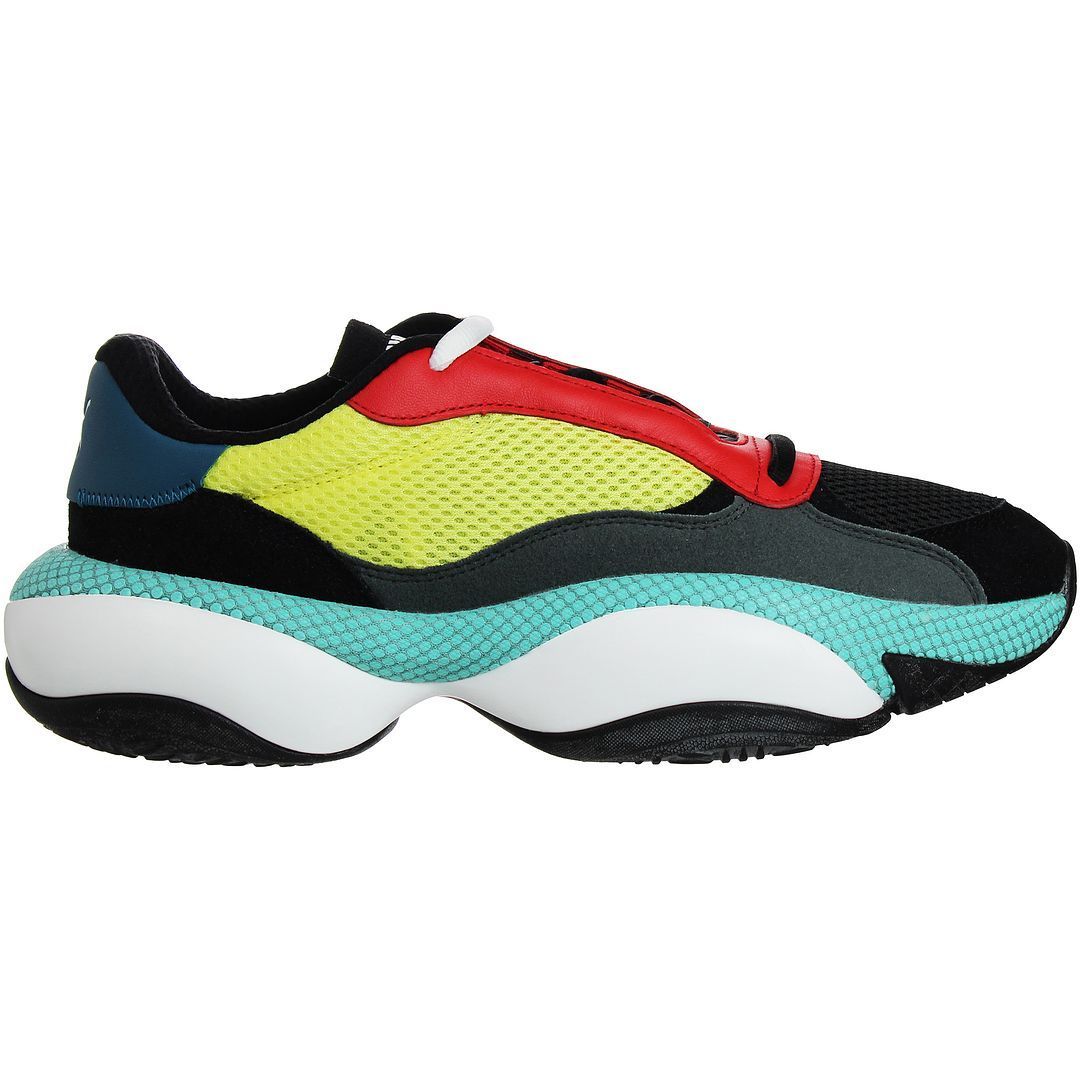 Klobige Sneakers im Retro-Stil, mehrfarbig