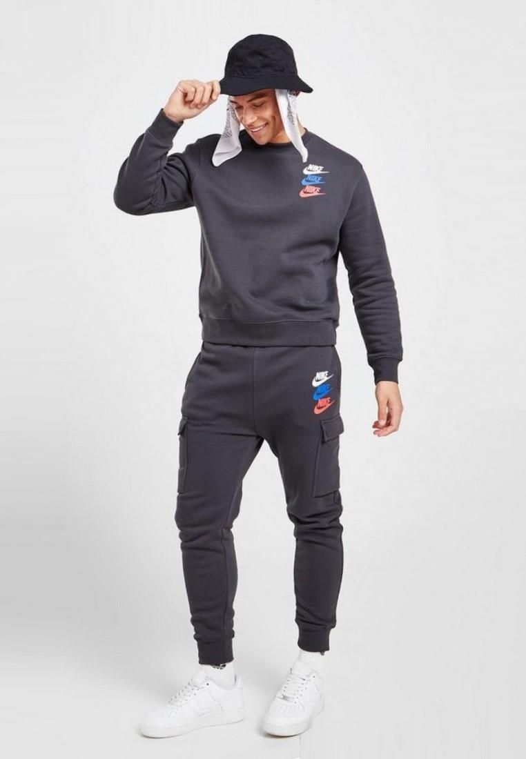 Herren Fleece Rundhals-Trainingsanzug