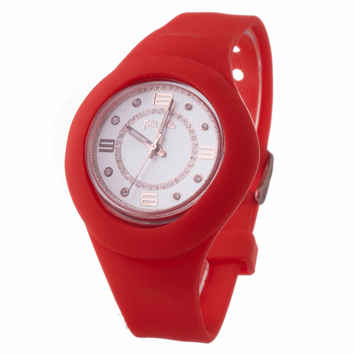 Rote Silikon Quarz Uhr
