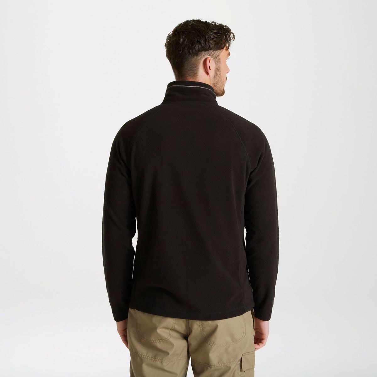 Microfleece-Jacke mit durchgehendem Reißverschluss