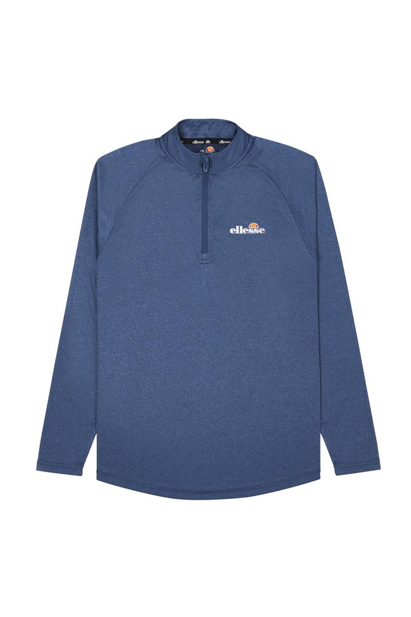 Herren Langarmshirt mit halbem Reißverschluss