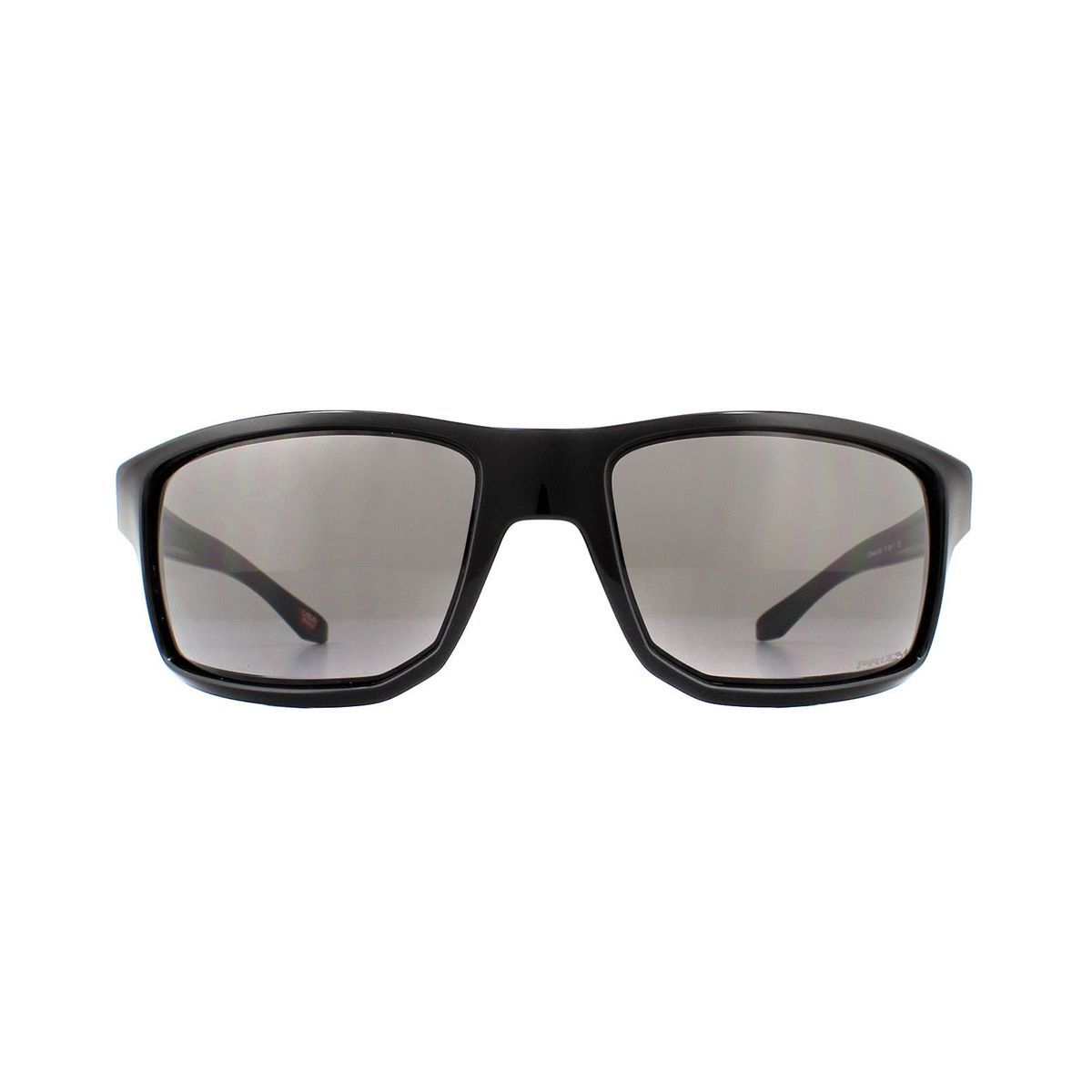 Rechteckige Sonnenbrille mit schwarzem Rahmen