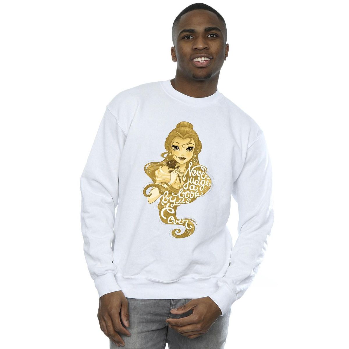Sweatshirt mit Belle Grafik-Print